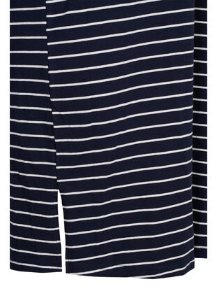 Striped cotton dress with slits, Blue Stripe, Packshot image number 3