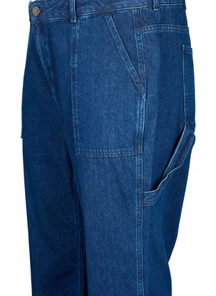 Straight Fit Cargo Jeans, Dark blue, Packshot image number 2
