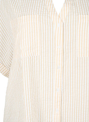 Striped shirt with chest pockets, Natrual/S. Stripe, Packshot image number 2