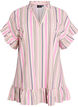 Tunic with V-neck and ruffle details, Vanilla, Packshot image number 0