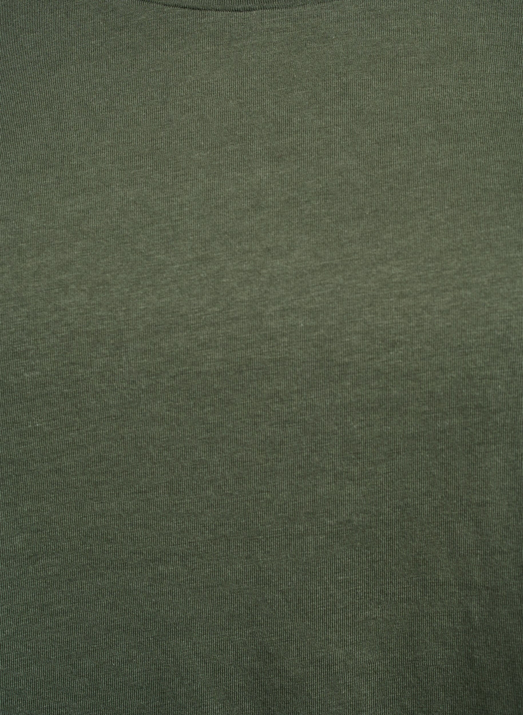ZizzifashionT-shirt with a round neck and A-line shape, Green, Packshot image number 2
