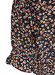 Short viscose dress with ruffle details, Blue, Packshot image number 3