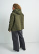 Padded parka with a detachable hood, Green, Model image number 2