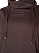 Sweatshirt with high collar and pockets, Brown, Packshot image number 2