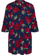 Floral dress in viscose with ruffles, Blue, Packshot image number 0