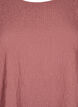 FLASH - Long-sleeved blouse with round neck, Rose Brown, Packshot image number 2