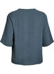 Shirt Blouse with V-Neck and 3/4 Sleeves, Green, Packshot image number 1