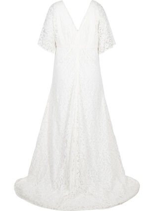 Lace wedding dress with slits, Star White, Packshot image number 1