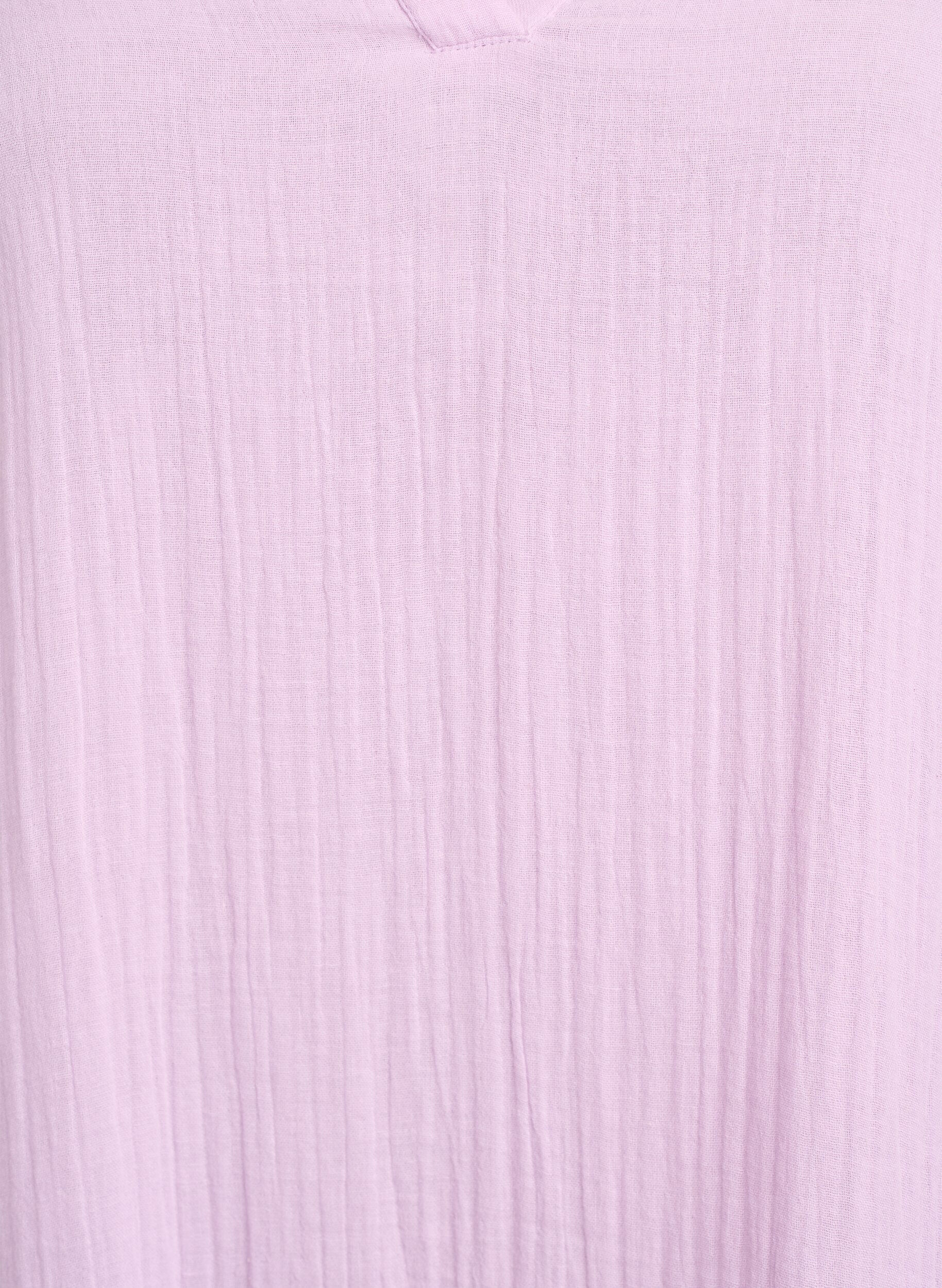 ZizzifashionShort A-line dress in cotton muslin, Purple, Packshot image number 2