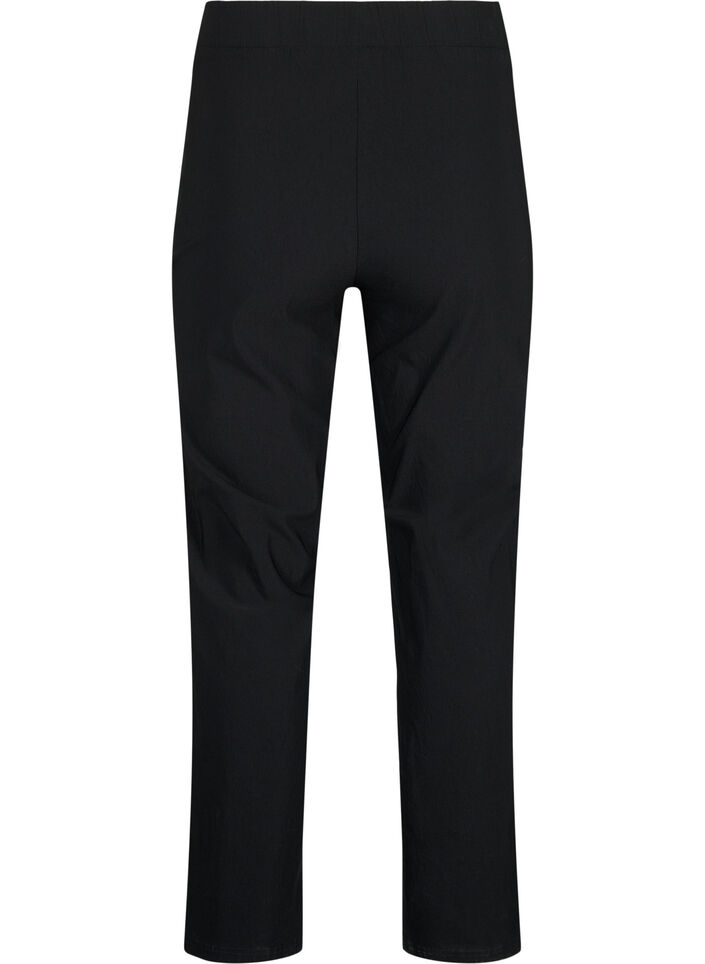 Stretchy pants in viscose, Black, Packshot image number 1