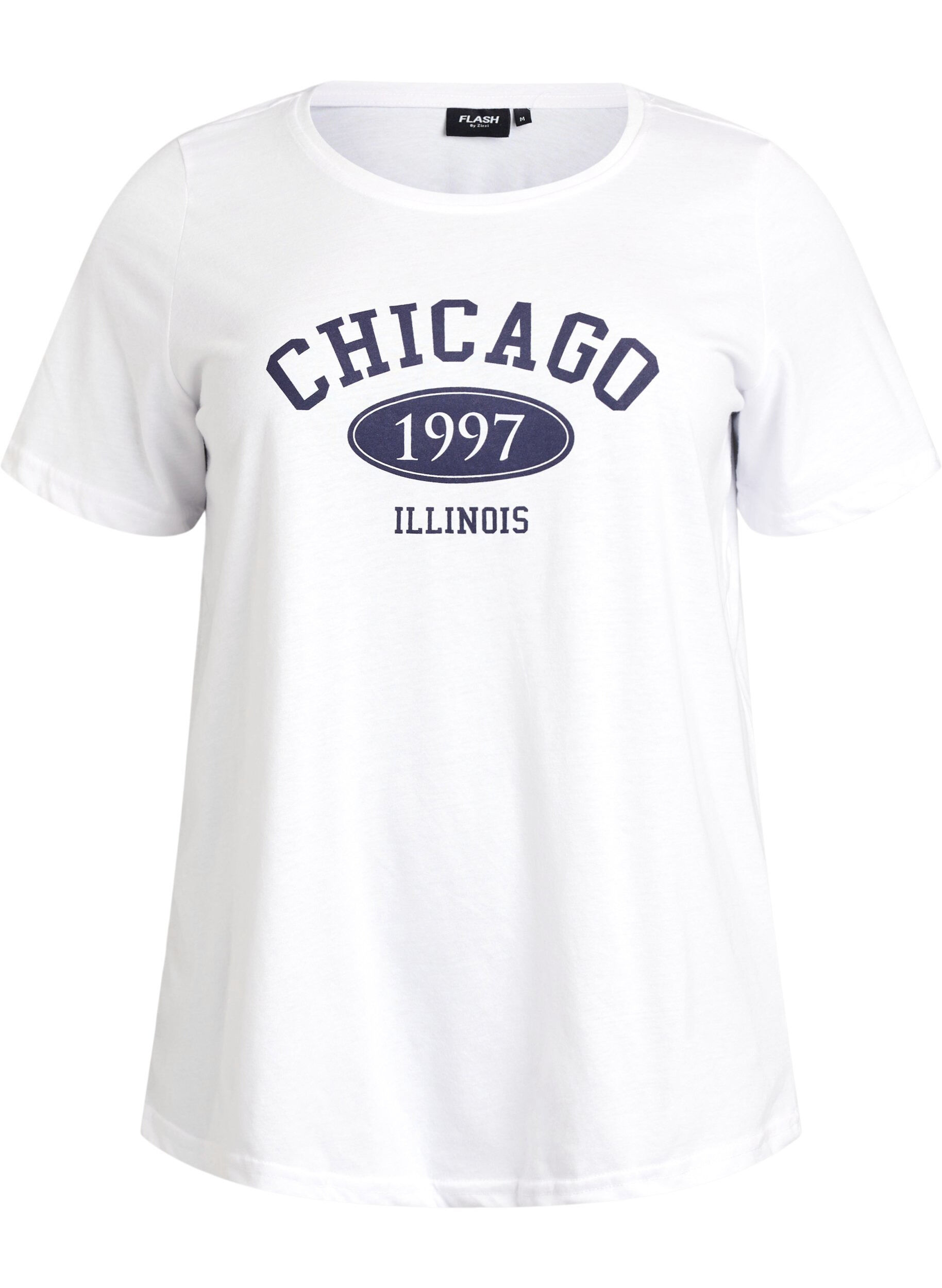 Zizzifashion FLASH - T-shirt with motif, White, Packshot image number 0