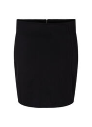 Skirt with slit and slim fit, Black, Packshot