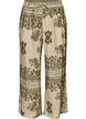 Patterned wide-leg trousers, Green, Packshot image number 0