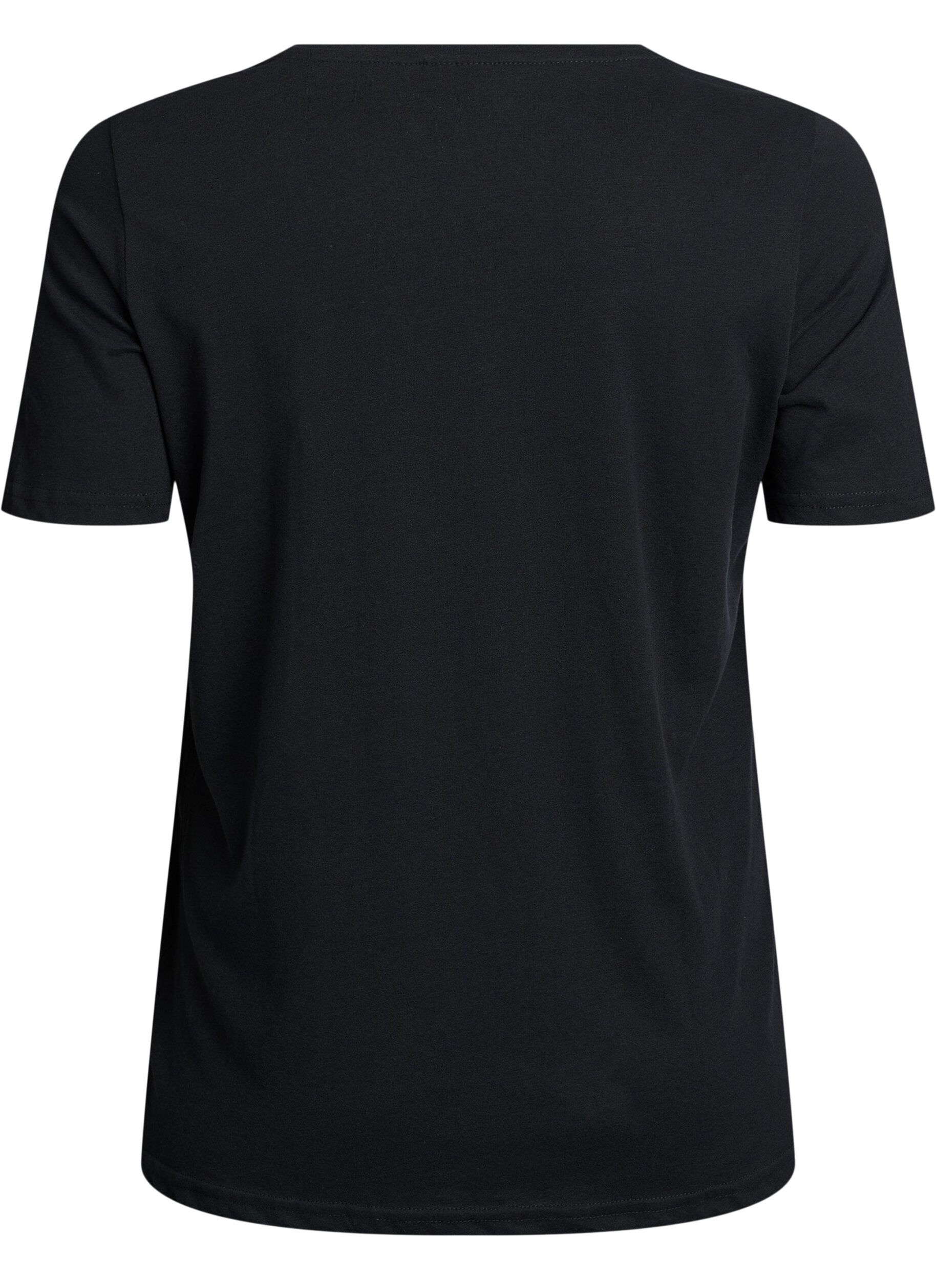 Zizzifashion FLASH - T-shirt with motif, Black, Packshot image number 1