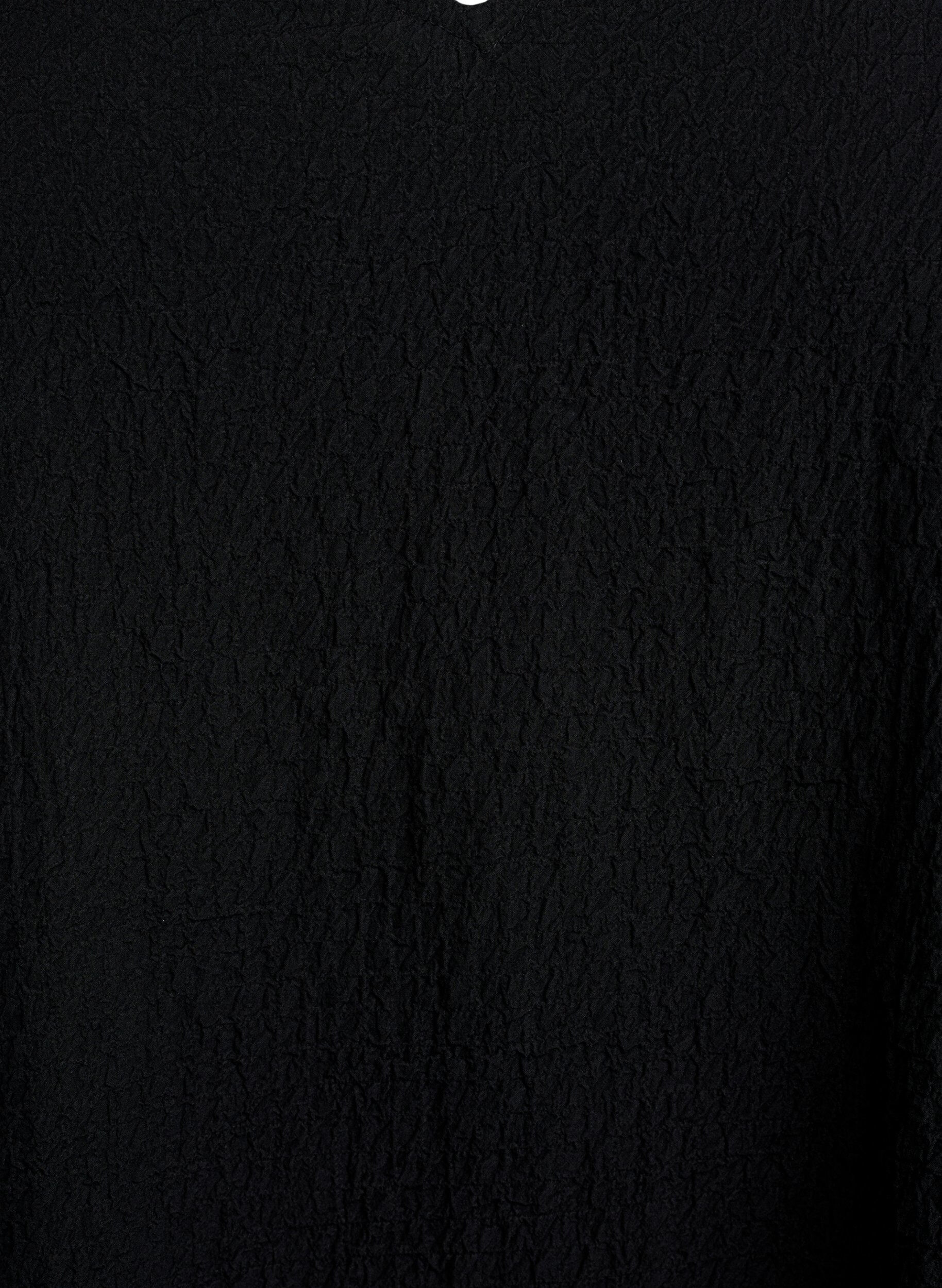 Zizzifashion Short-sleeved dress with V-neck, Black, Packshot image number 2