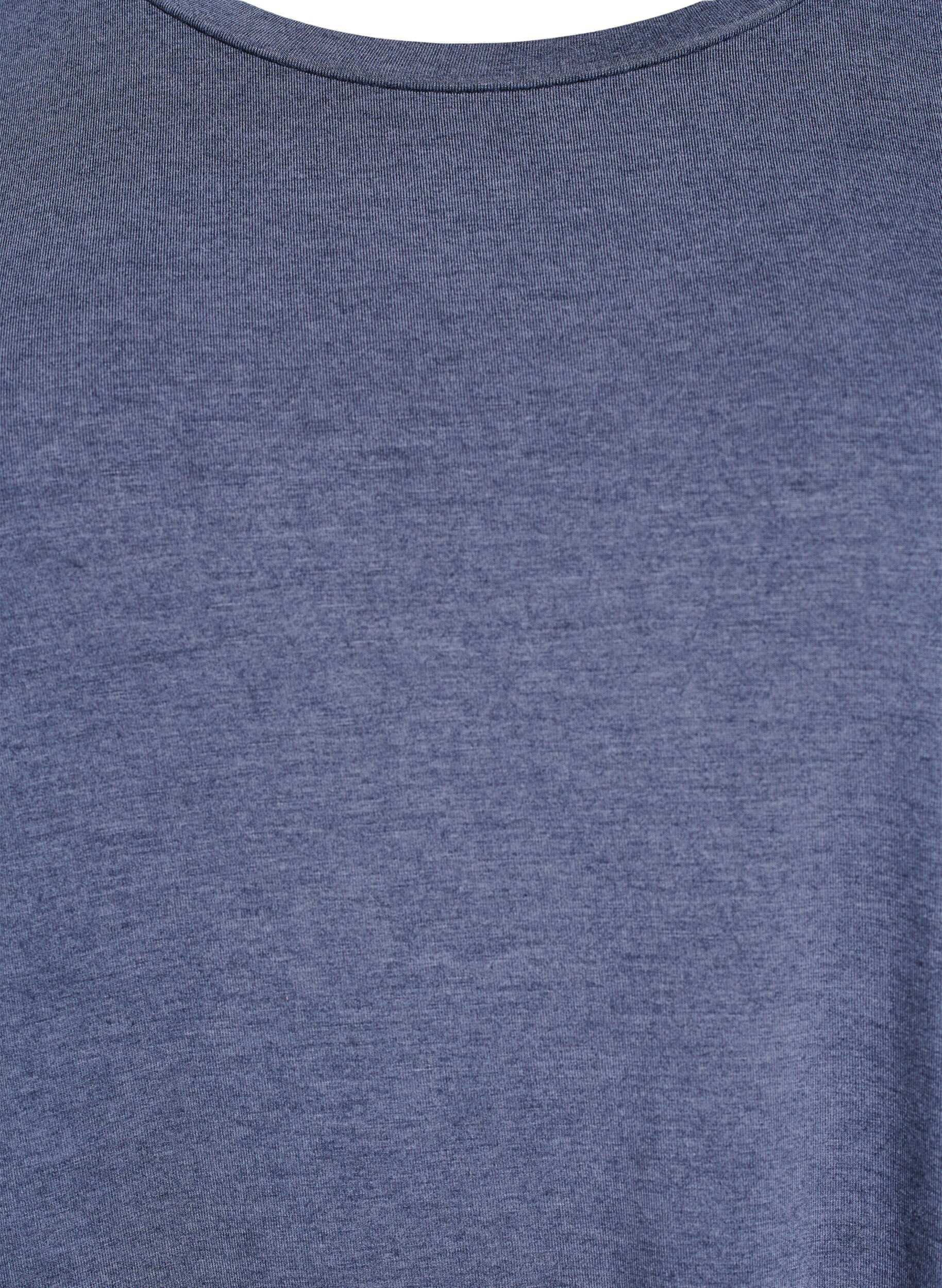 Zizzifashion Loose t-shirt with round neck, Blue, Packshot image number 2