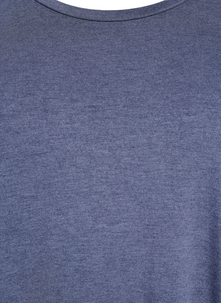 Loose t-shirt with round neck, Blue, Packshot image number 2