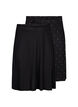 2-pack skirt in viscose, Black, Packshot image number 0