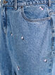 High-waisted Gemma jeans with embroidered details, Blue, Packshot image number 2