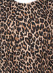 Blouse with long sleeves and leopard print, Brown, Packshot image number 2