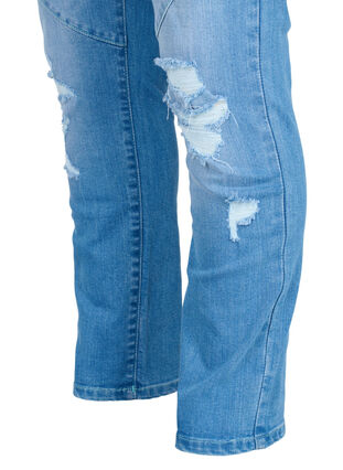 Slim fit ripped Emily jeans, Light blue, Packshot image number 3