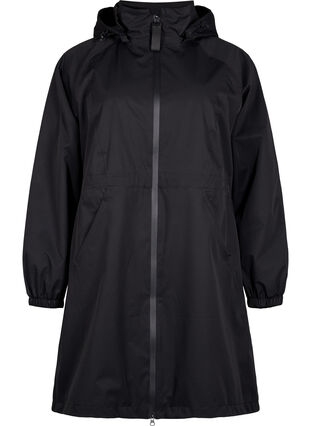 Functional coat with pockets and hood - Black - Sz. 42-64  