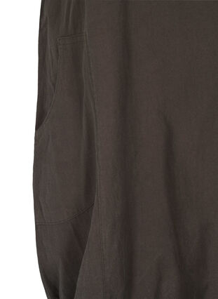 Short sleeve cotton dress, Khaki Green, Packshot image number 3