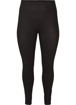 Basic leggings in viscose, Black, Packshot image number 0
