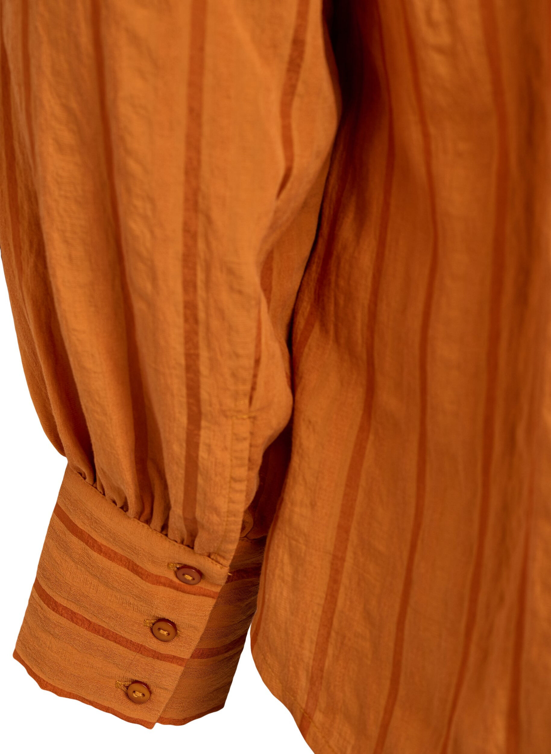 Zizzifashion Blouse with vertical stripes, Orange, Packshot image number 3