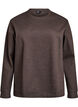 Sweatshirt with crew neck, Brown, Packshot image number 0