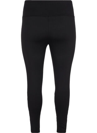 Sports leggings with mesh, Black, Packshot image number 1
