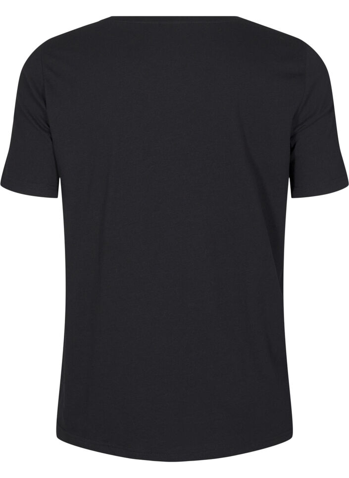 FLASH - T-shirt with motif, Black, Packshot image number 1