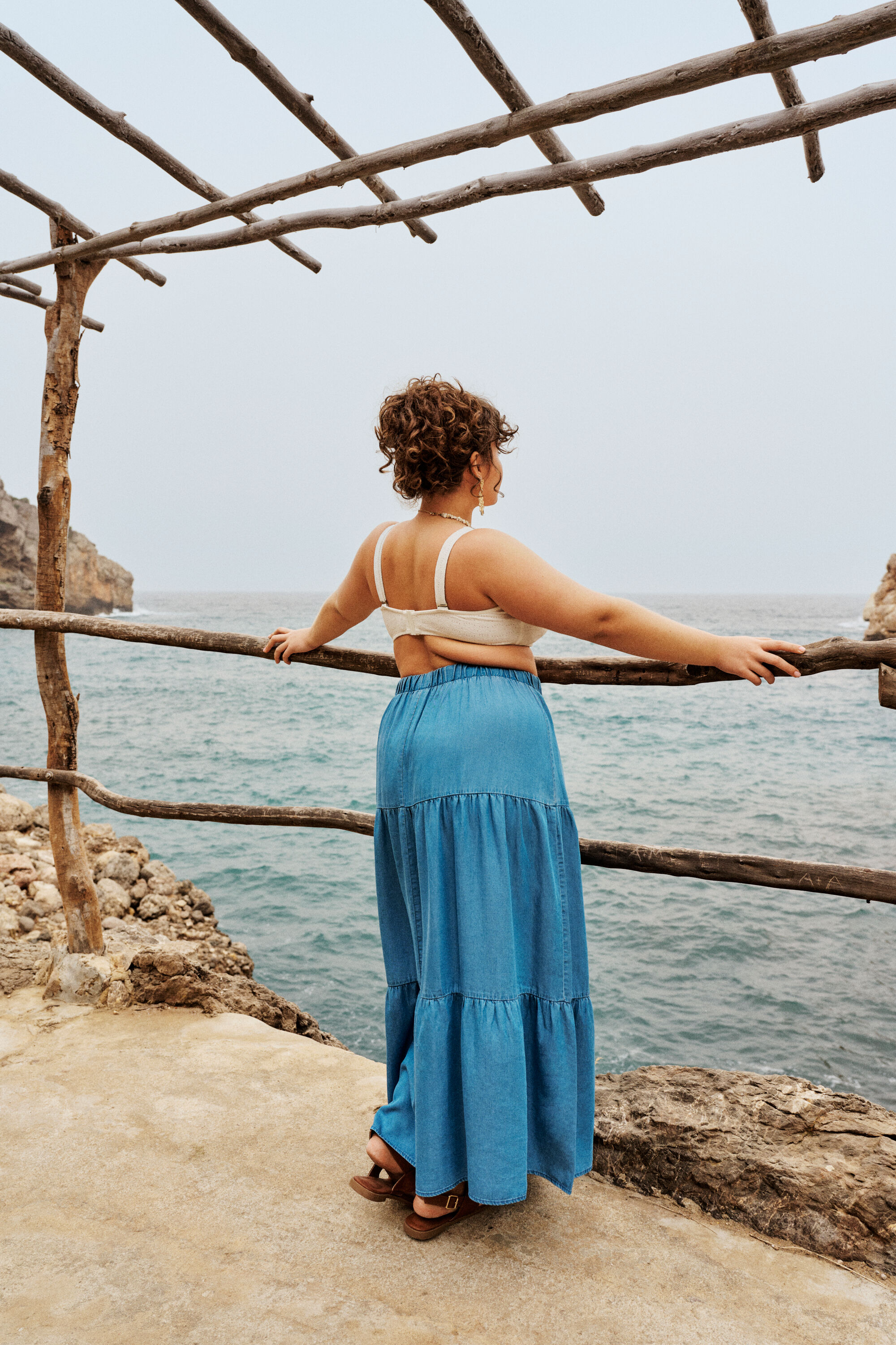 ZizzifashionBohemian in sea-blue tones, , Model