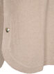 Long knitted blouse with button detail at the side, Simply Taupe Mel., Packshot image number 3