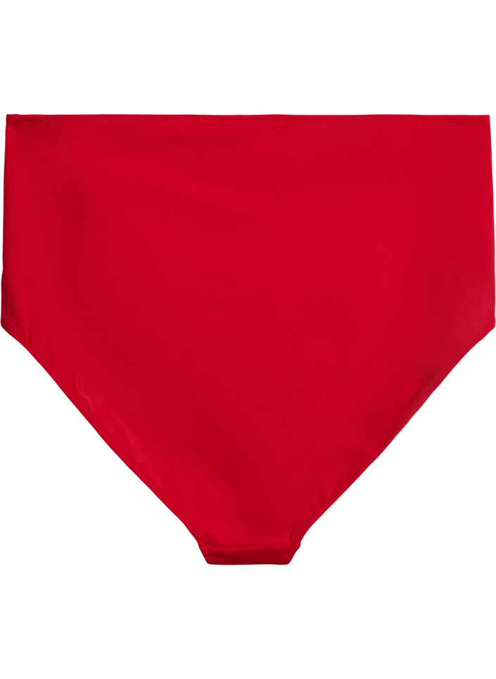 Bikini bottoms with high waist, Red, Packshot image number 1