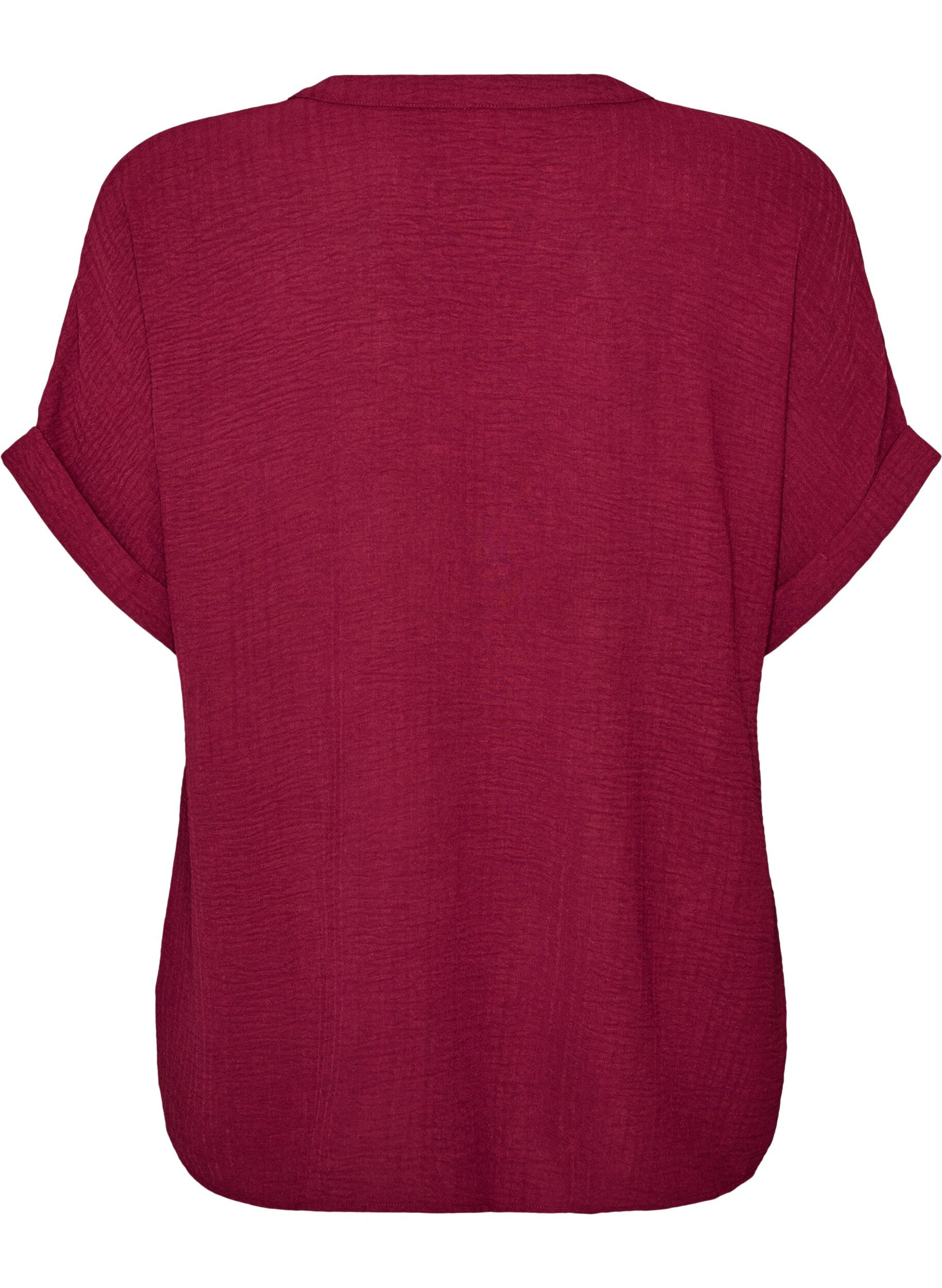 ZizzifashionLoose blouse with short sleeves, Red, Packshot image number 1