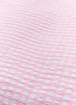 Cotton checkered bedding set, Rose/White Check, Packshot image number 3