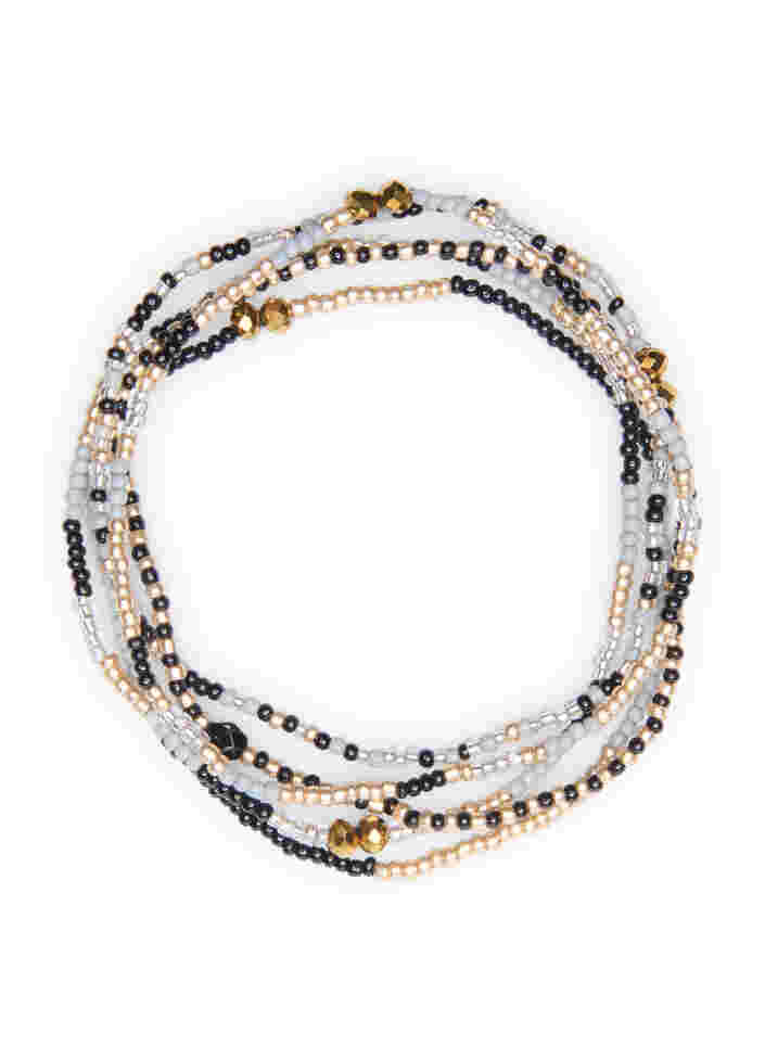 Bead bracelets, Black Mix, Packshot image number 0