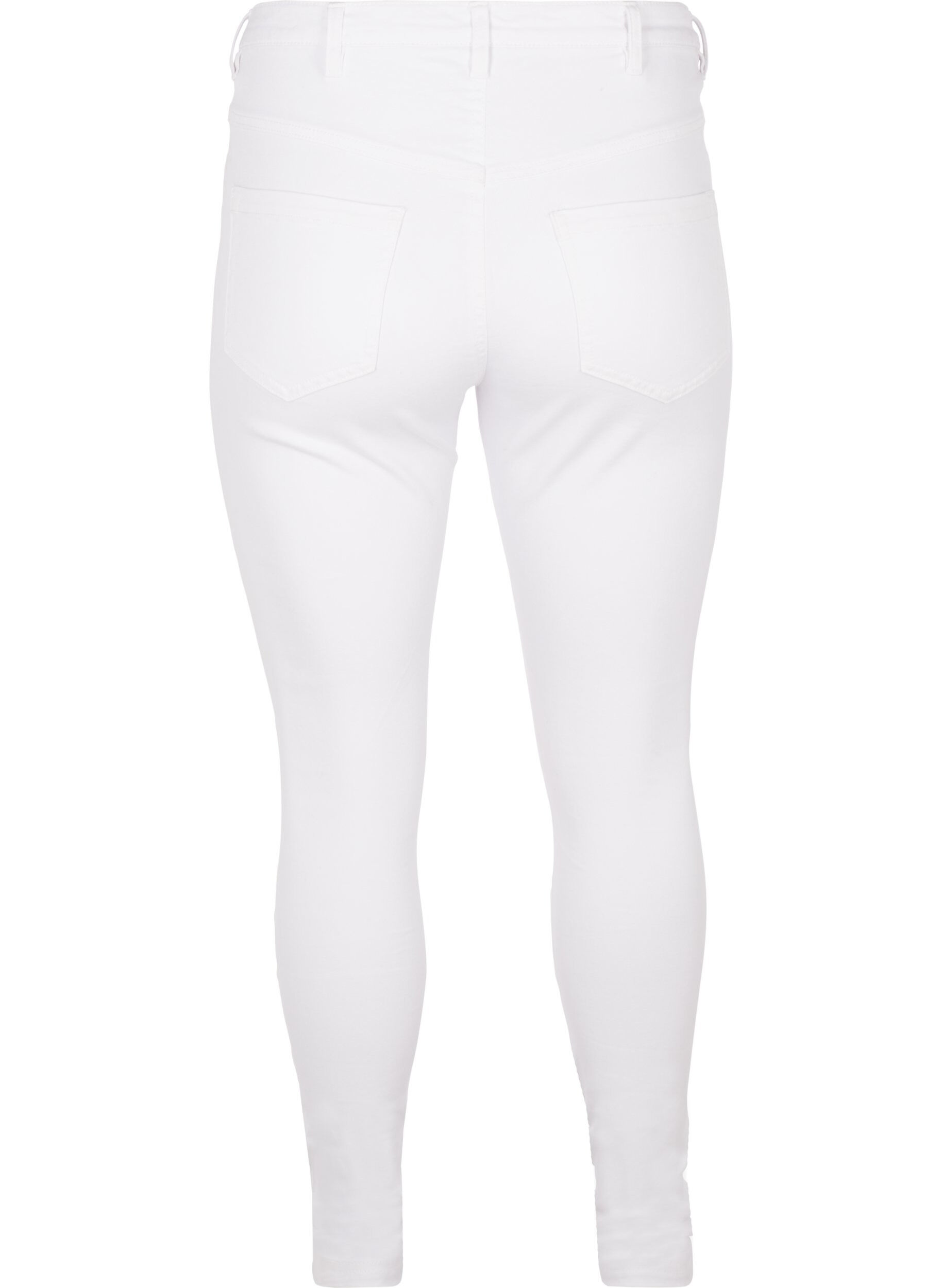 ZizzifashionSuper slim Amy jeans with high waist, White, Packshot image number 1