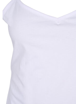 Cotton basic top 2-pack, Blush/Bright White, Packshot image number 3
