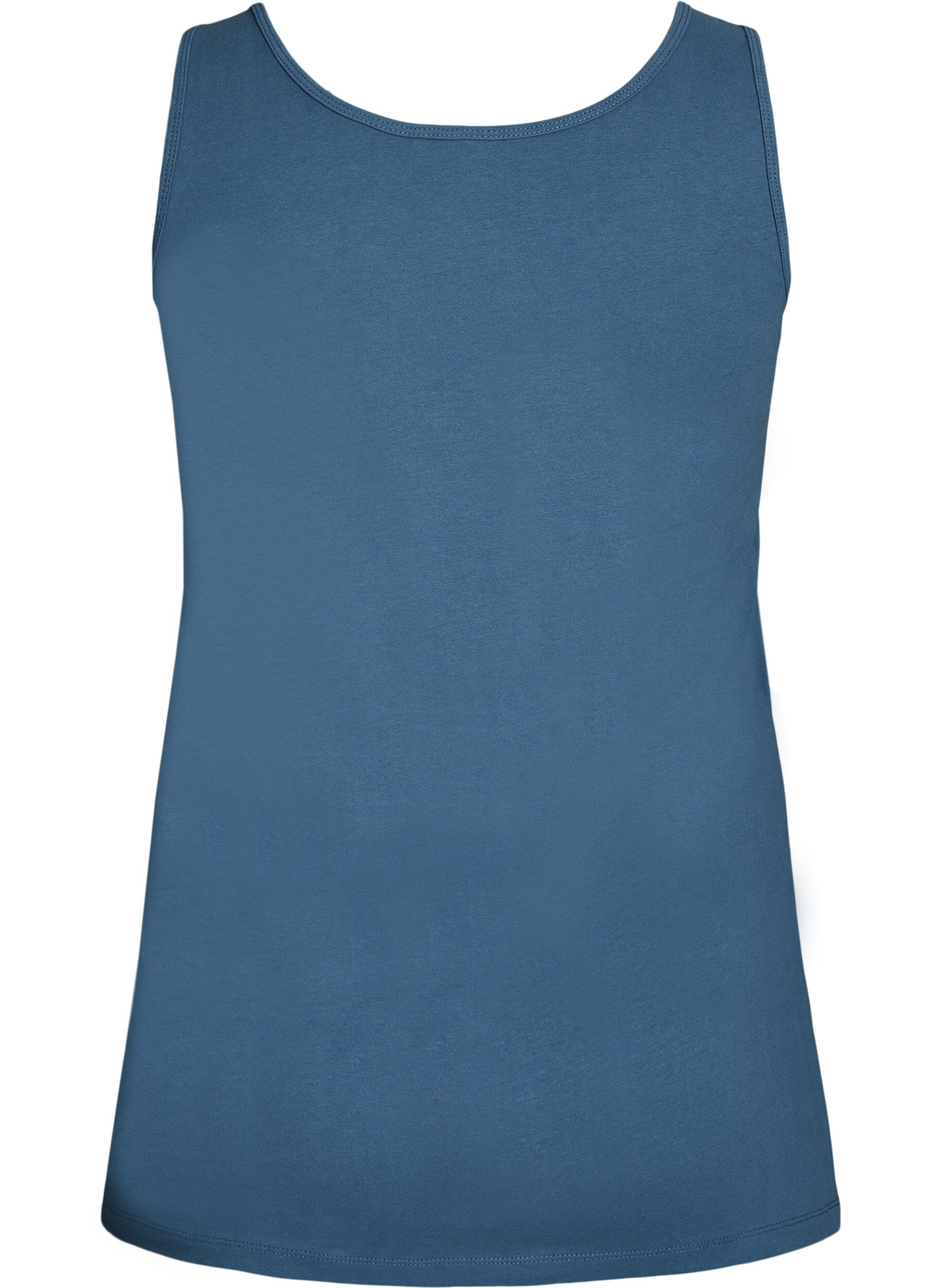 ZizzifashionSolid color basic top in cotton, Grey, Packshot image number 1