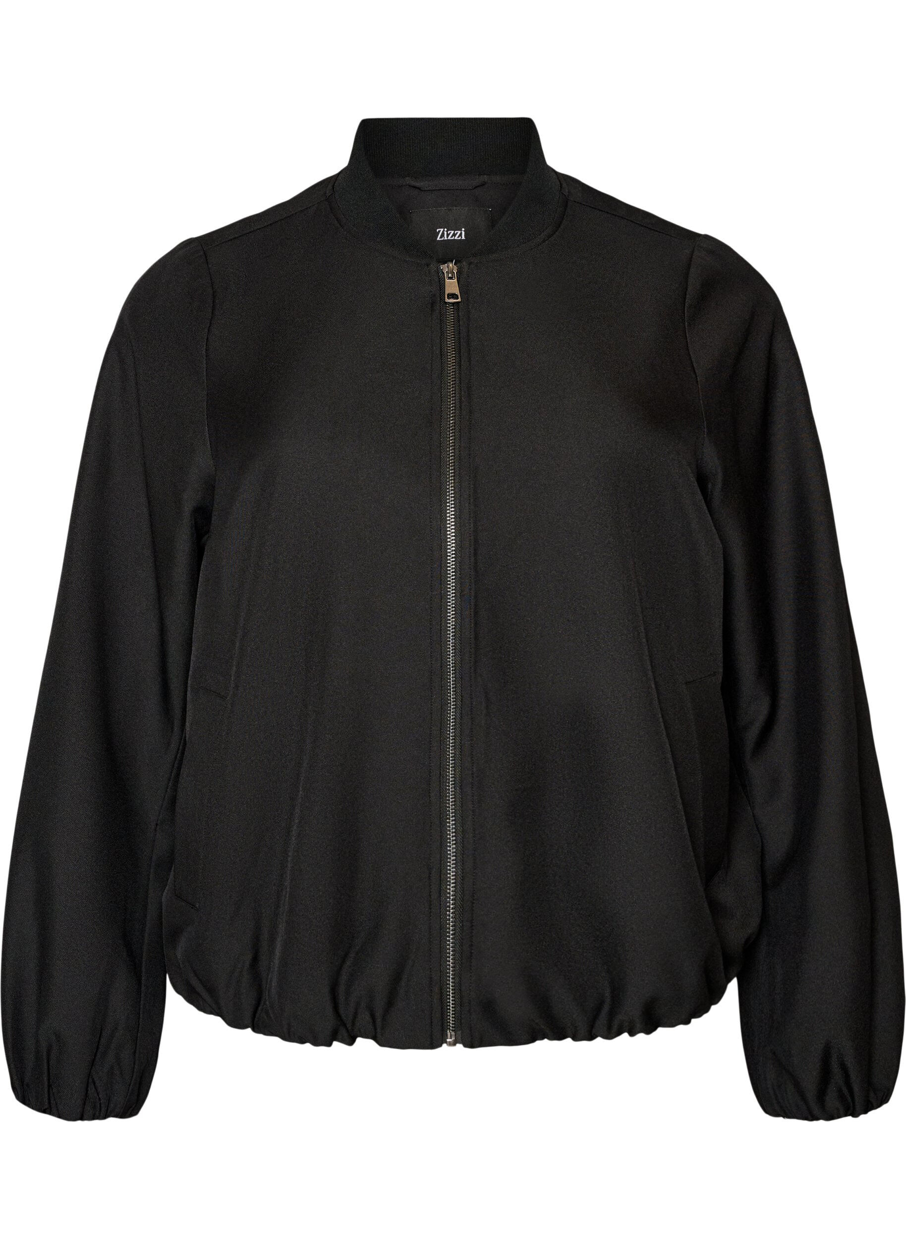Lightweight jacket with a balloon silhouette
