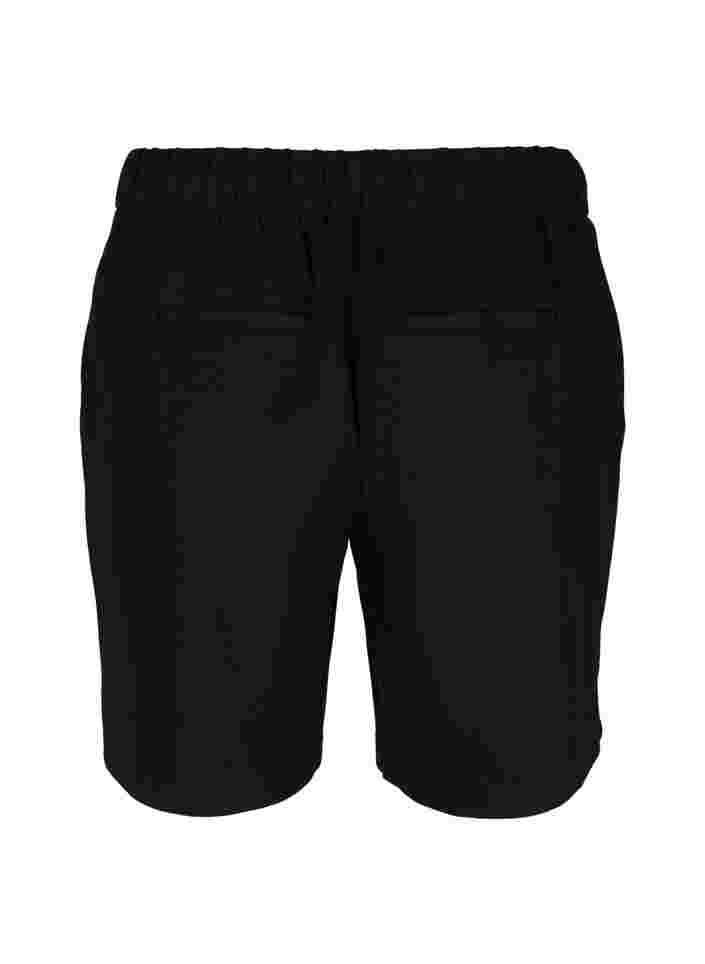 Loose shorts with drawstring and pockets, Black, Packshot image number 1