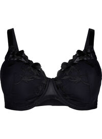 Padded underwire bra with embroidery