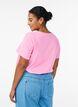 Cotton t-shirt with fruit print and text, Pink, Model image number 2