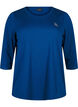 Sports top with 3/4 sleeves, Blue, Packshot image number 0
