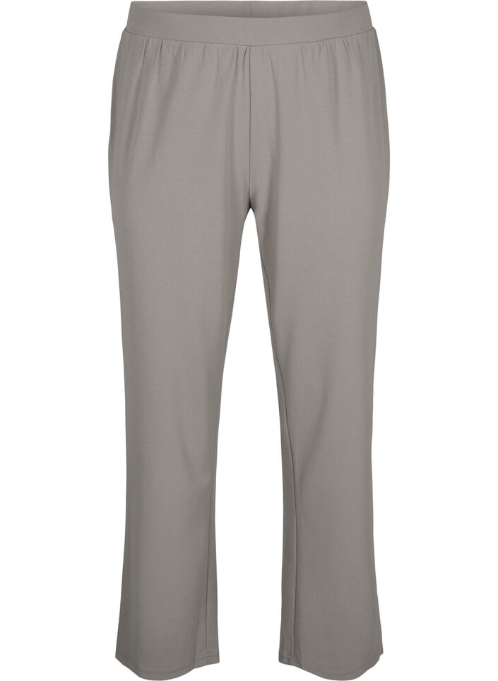 Trousers with straight fit, Beige, Packshot image number 0