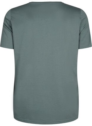 FLASH - T-shirt with motif, Balsam Green Star, Packshot image number 1