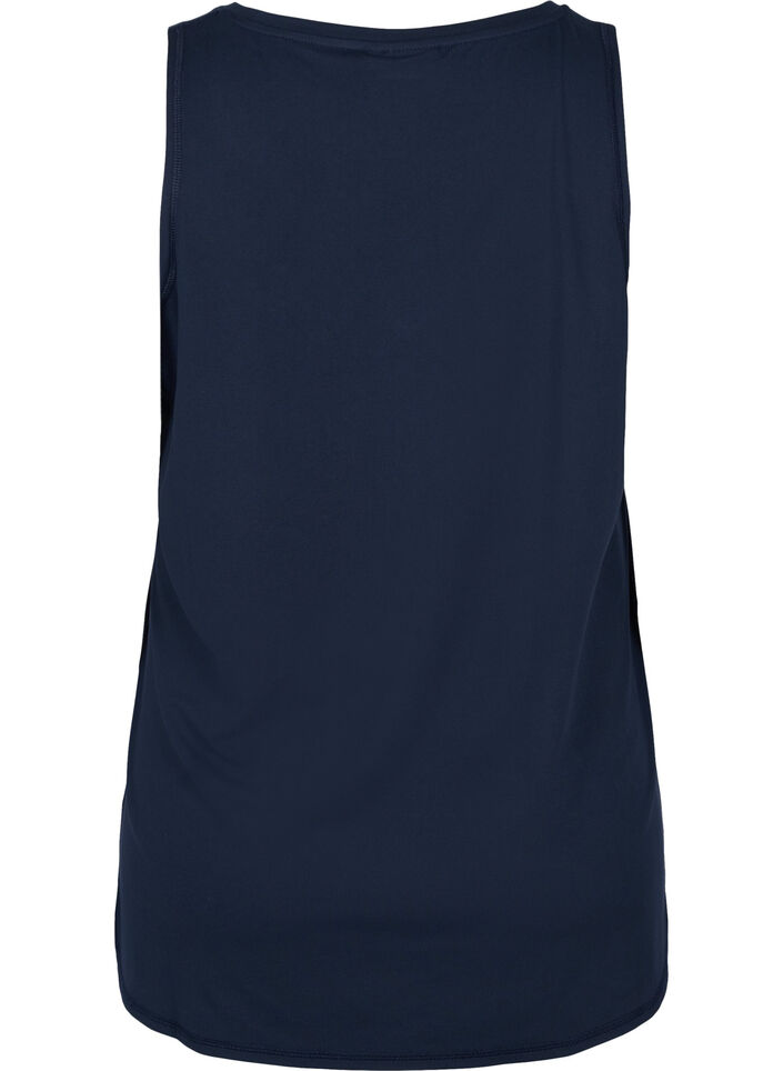 Sports top with V-neck, Blue, Packshot image number 1