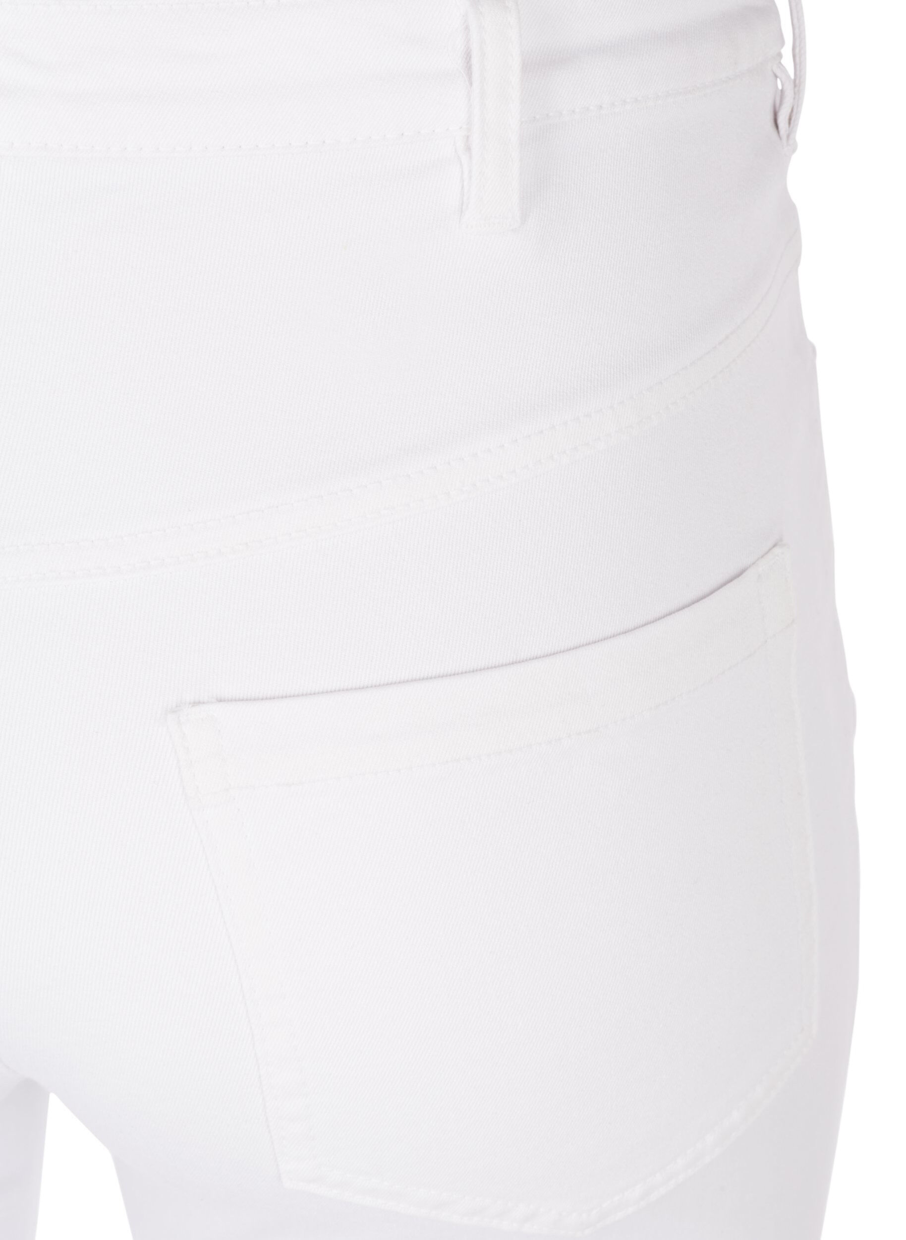 ZizzifashionSuper slim Amy jeans with high waist, White, Packshot image number 3